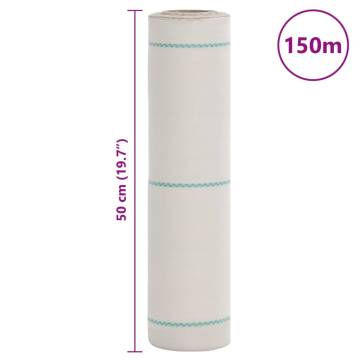 Weed Membrane White 0.5x150 m PP - Durable Weed Control