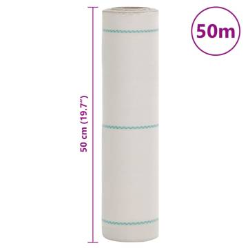 Weed Membrane White 0.5x50 m PP - Effective Weed Control