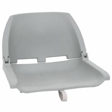 4 Piece Foldable Boat Seat Set - Grey, 48x51x41 cm