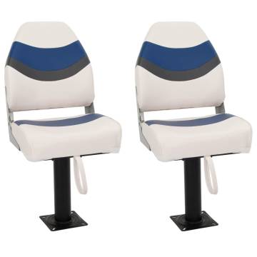 Boat Seats 2 Pcs with 360° Rotatable Pedestal - HipoMarket