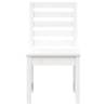 Garden Chairs 2 Pcs White Solid Pine - Stylish Outdoor Seating