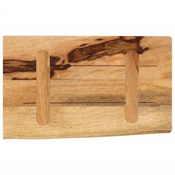 Live Edge Solid Wood Table Top - 60x20 cm | HipoMarket