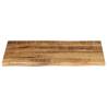 Live Edge Solid Wood Table Top 80x60 cm - Mango Wood