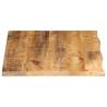 Live Edge Solid Wood Table Top 80x60 cm - Mango Wood