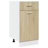 Sonoma Oak Drawer Bottom Cabinet - Space-Saving Storage Solution