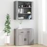 Stylish Highboard Grey Sonoma Engineered Wood | HipoMarket