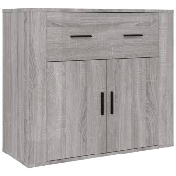 Stylish Highboard Grey Sonoma Engineered Wood | HipoMarket