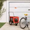  Pet Bike Trailer Orange and Black Oxford Fabric and Iron Colour orange Size 135 x 68.5 x 73.5 cm 