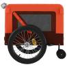 Comfortable Pet Bike Trailer - Orange & Black Oxford Fabric