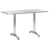  Garden Table Silver 120x60x70 cm Aluminium Size 120 x 60 x 70 cm Quantity in Package 1 