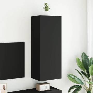 TV Wall Cabinet Black - Space-Saving Design | HipoMarket