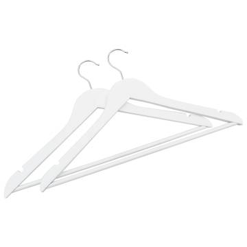 100 pcs Non-slip Hardwood Clothes Hanger Set - Durable & Stylish