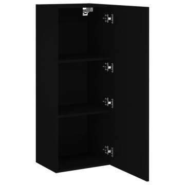 TV Wall Cabinet Black - Space-Saving Design | HipoMarket