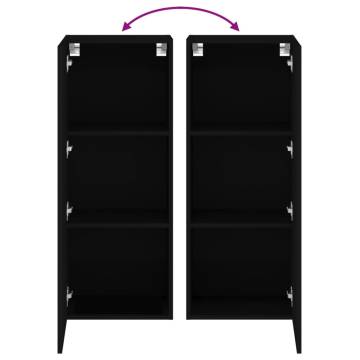 TV Wall Cabinet Black - Space-Saving Design | HipoMarket