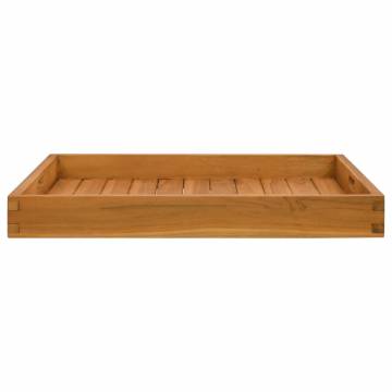 Solid Teak Wood Serving Tray 60x60 cm - Durable & Stylish