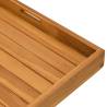 Solid Teak Wood Serving Tray 60x60 cm - Durable & Stylish