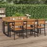  Garden Table with U-shaped Legs 200x90x75 cm Solid Wood Acacia Size 200 x 90 x 75 cm Quantity in Package 1 Shape overhanging top design 