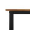 Garden Table with U-shaped Legs | Solid Acacia Wood 200x90 cm