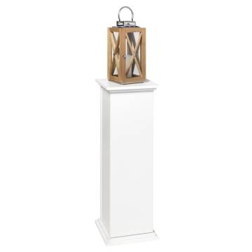 FMD Accent Table with Door 88.5cm - Stylish White End Table