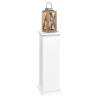 FMD Accent Table with Door 88.5cm - Stylish White End Table