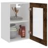 Hanging Glass Cabinet Smoked Oak | Stylish Storage Solution