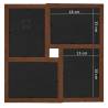 Collage Photo Frame for 24x(13x18 cm) Picture - Dark Brown MDF