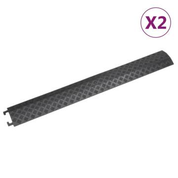 Cable Protector Ramps 2 pcs - Durable Black Ramps for Cables