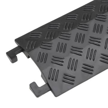 Cable Protector Ramps 2 pcs - Durable Black Ramps for Cables