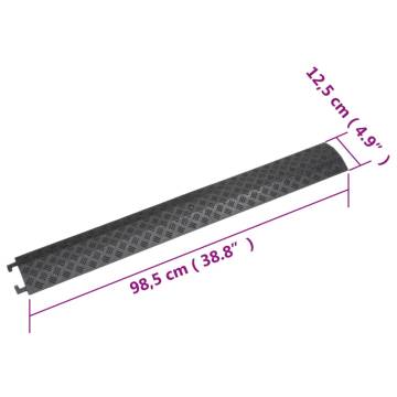 Cable Protector Ramps 2 pcs - Durable Black Ramps for Cables