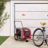  Pet Bike Trailer Orange and Grey Oxford Fabric and Iron Colour orange Size 134 x 68 x 72 cm 