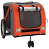 Durable Pet Bike Trailer - Orange & Grey | Hipo Market