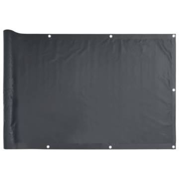 Garden Privacy Screen Anthracite 600x75 cm PVC - HipoMarket