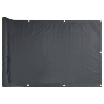 Garden Privacy Screen Anthracite 300x120 cm PVC - HipoMarket