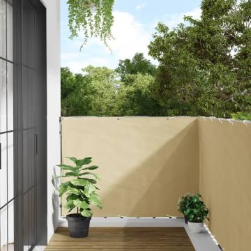 Garden Privacy Screen Cream 400x120 cm PVC - Stylish Solution