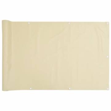 Garden Privacy Screen Cream 300x90 cm PVC | HipoMarket