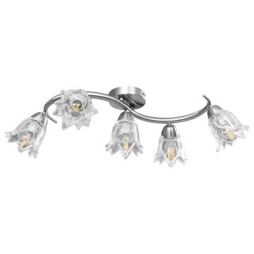 Elegant Ceiling Lamp with Transparent Glass Shades - Hipomarket