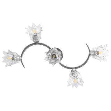 Elegant Ceiling Lamp with Transparent Glass Shades - Hipomarket