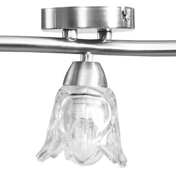 Elegant Ceiling Lamp with Transparent Glass Shades - Hipomarket