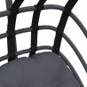 Stylish Hanging Egg Chair with Stand - Anthracite Steel