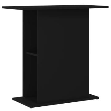 Aquarium Stand Black 75x36x72.5 cm - Durable & Stylish