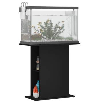 Aquarium Stand Black 75x36x72.5 cm - Durable & Stylish