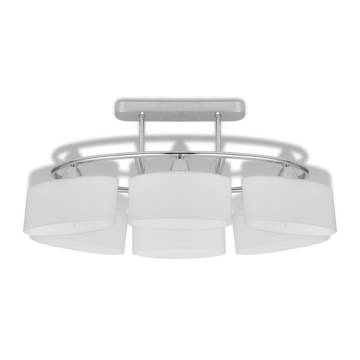 Modern Ceiling Lamp with Ellipsoid Glass Shades - 2 pcs E14