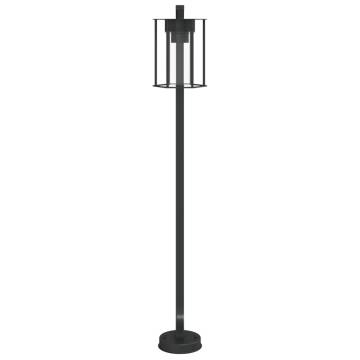 Stylish Outdoor Floor Lamps - 3pcs Black Stainless Steel