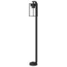 Stylish Outdoor Floor Lamps - 3pcs Black Stainless Steel