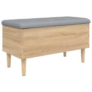 Storage Bench Sonoma Oak - Stylish & Functional 82x42 cm