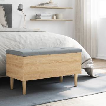 Storage Bench Sonoma Oak - Stylish & Functional 82x42 cm