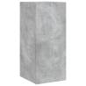 TV Wall Cabinets with LED Lights - Concrete Grey - 2 pcs