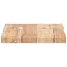 Floating Shelves - Untreated Solid Wood Acacia | 4 pcs