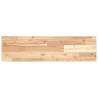 Floating Shelves 2 pcs - Untreated Solid Acacia Wood 80x20 cm