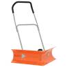  Dual Angle Snow Shovel with Extendable Handle Orange Steel Size 77 cm 